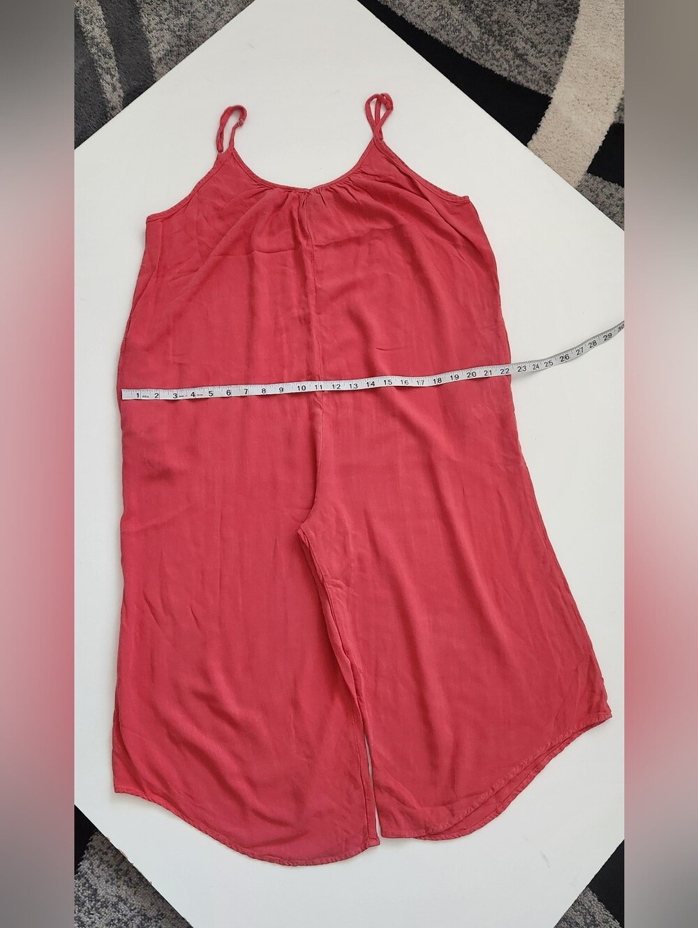 Hunter & Brown Coral Pink Wide Leg Cami Jumpsuit Size S
